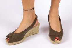 Abarca Shoes Alpargatas Con Cuñas^Alpargatas Cuna Creta Marron