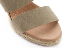 Abarca Shoes Alpargatas Con Cuñas^Alpargatas Cuna Piel Cabrera Piedra