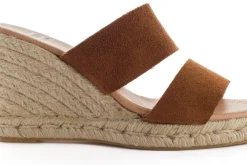 Abarca Shoes Alpargatas Con Cuñas^Alpargatas Cuna Piel Cabrera Marron