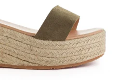 Abarca Shoes Alpargatas Con Cuñas^Alpargatas Cuna Piel Mallorca Kaki 717