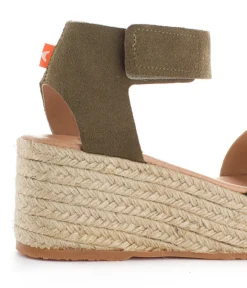 Abarca Shoes Alpargatas Con Cuñas^Alpargatas Cuna Piel Mallorca Kaki 717