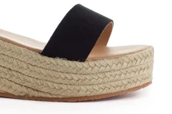 Abarca Shoes Alpargatas De Verano^Alpargatas Cuna Piel Mallorca Negro