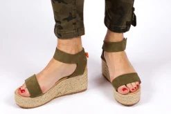 Abarca Shoes Alpargatas De Verano^Alpargatas Cuna Piel Mallorca Kaki 717