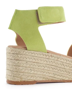 Abarca Shoes Alpargatas Con Cuñas^Alpargatas Cuna Piel Mallorca Pistacho