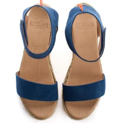Abarca Shoes Alpargatas De Verano^Alpargatas Cuna Piel Mallorca Azul Jeans 164