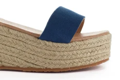 Abarca Shoes Alpargatas De Verano^Alpargatas Cuna Piel Mallorca Azul Jeans 164