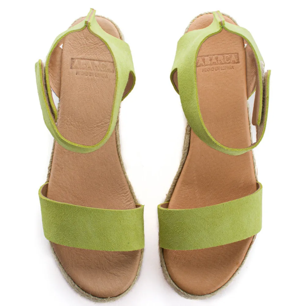 Abarca Shoes Alpargatas De Verano^Alpargatas Cuna Piel Mallorca Pistacho