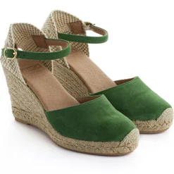 Abarca Shoes Alpargatas De Verano^Alpargatas Cuna Piel Radel Verde