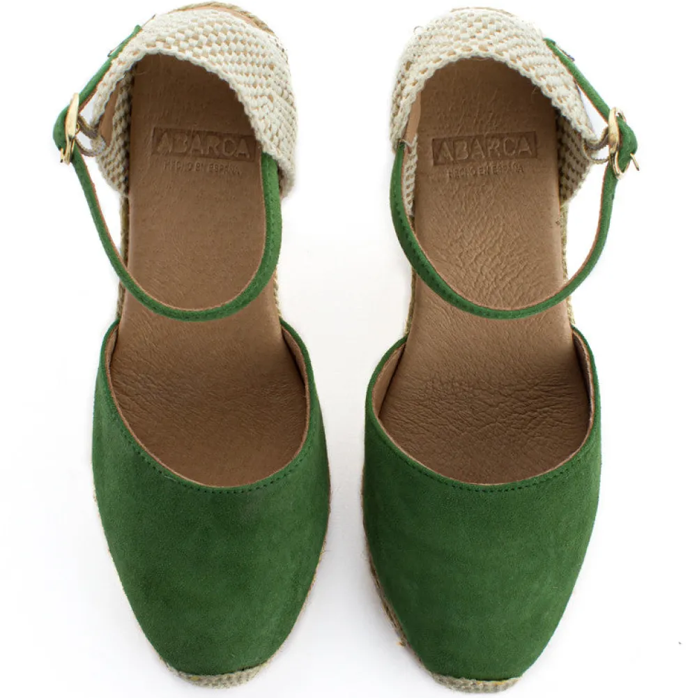 Abarca Shoes Alpargatas De Verano^Alpargatas Cuna Piel Radel Verde