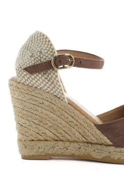 Abarca Shoes Alpargatas Con Cuñas^Alpargatas Cuna Piel Radel Topo