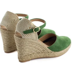 Abarca Shoes Alpargatas Con Cuñas^Alpargatas Cuna Piel Radel Verde