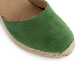 Abarca Shoes Alpargatas Con Cuñas^Alpargatas Cuna Piel Radel Verde