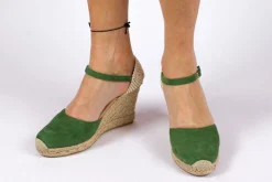 Abarca Shoes Alpargatas Con Cuñas^Alpargatas Cuna Piel Radel Verde