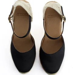 Abarca Shoes Alpargatas De Verano^Alpargatas Cuna Raso Radel Negro