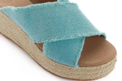 Abarca Shoes Alpargatas Con Cuñas^Alpargatas Cuna Rodas Aguamar