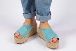 Abarca Shoes Alpargatas Con Cuñas^Alpargatas Cuna Rodas Aguamar