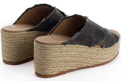 Abarca Shoes Alpargatas Con Cuñas^Alpargatas Cuna Rodas Negro