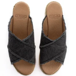 Abarca Shoes Alpargatas Con Cuñas^Alpargatas Cuna Rodas Negro