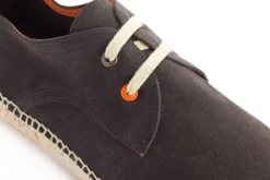 Abarca Shoes Alpargatas Con Cordones^Blucher Piel Antracita 852