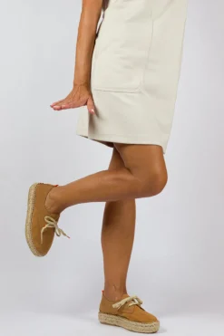 Abarca Shoes Alpargatas De Verano^Blucher Piel Arena