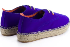 Abarca Shoes Alpargatas Con Cordones^Blucher Piel Azul Klein