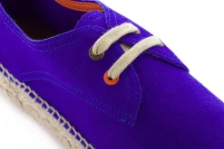 Abarca Shoes Alpargatas De Verano^Blucher Piel Azul Klein