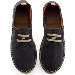 Abarca Shoes Alpargatas De Verano^Blucher Piel Basalto