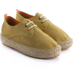 Abarca Shoes Alpargatas Con Cordones^Blucher Piel Beige