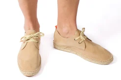 Abarca Shoes Alpargatas De Verano^Blucher Piel Beige 20