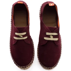 Abarca Shoes Alpargatas Con Cordones^Blucher Piel Berenjena