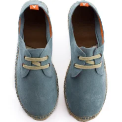 Abarca Shoes Alpargatas Con Cordones^Blucher Piel Celeste