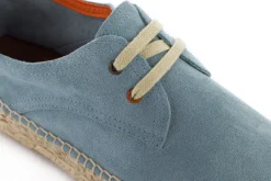 Abarca Shoes Alpargatas Con Cordones^Blucher Piel Celeste