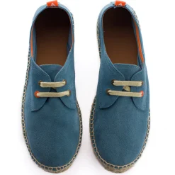 Abarca Shoes Alpargatas Con Cordones^Blucher Piel Cielo