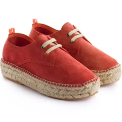 Abarca Shoes Alpargatas De Verano^Blucher Piel Coral