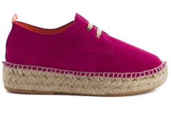 Abarca Shoes Alpargatas De Verano^Blucher Piel Fucsia