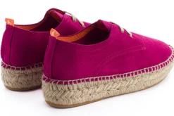 Abarca Shoes Alpargatas De Verano^Blucher Piel Fucsia