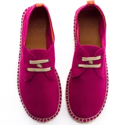 Abarca Shoes Alpargatas Con Cordones^Blucher Piel Fucsia