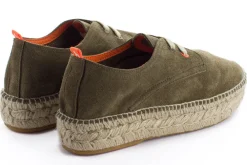 Abarca Shoes Alpargatas Con Cordones^Blucher Piel Kaki