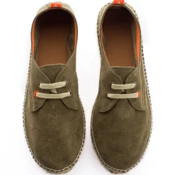 Abarca Shoes Alpargatas Con Cordones^Blucher Piel Kaki