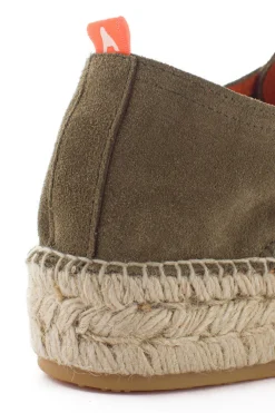 Abarca Shoes Alpargatas Con Cordones^Blucher Piel Kaki