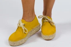 Abarca Shoes Alpargatas Con Cordones^Blucher Piel Limon