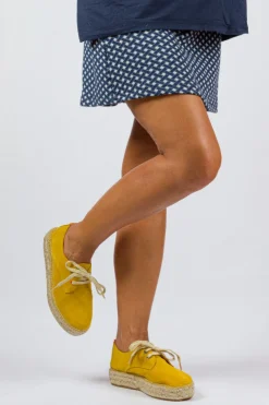 Abarca Shoes Alpargatas Con Cordones^Blucher Piel Limon