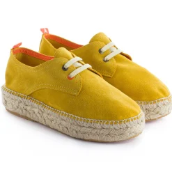 Abarca Shoes Alpargatas De Verano^Blucher Piel Limon