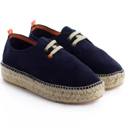 Abarca Shoes Alpargatas Con Cordones^Blucher Piel Marino 19