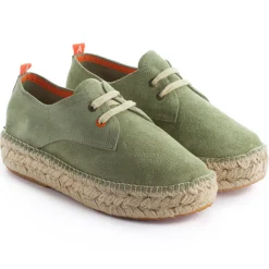 Abarca Shoes Alpargatas Con Cordones^Blucher Piel Menta