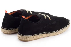 Abarca Shoes Alpargatas Blucher^Blucher Piel Negro