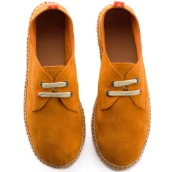 Abarca Shoes Alpargatas Con Cordones^Blucher Piel Orange