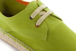 Abarca Shoes Alpargatas Con Cordones^Blucher Piel Pistacho