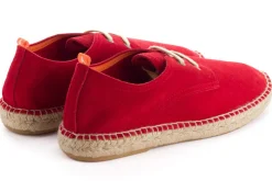 Abarca Shoes Alpargatas Blucher^Blucher Piel Rojo