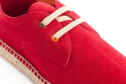 Abarca Shoes Alpargatas Blucher^Blucher Piel Rojo